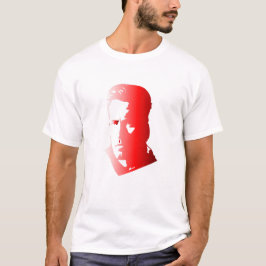 Bold Red Male Silhouette - Modern konstnärlig port T Shirt