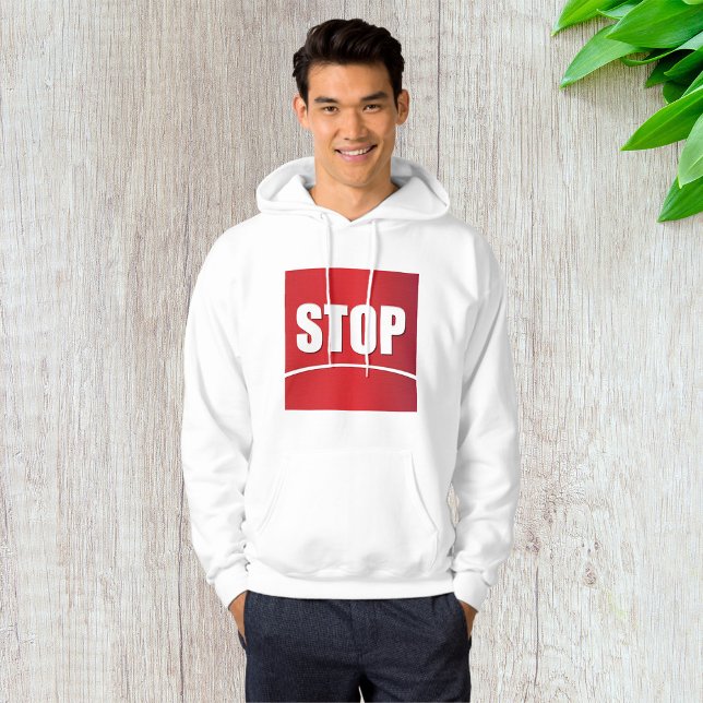 Bold Red Stop Sign Hoodie (Skapare uppladdad)