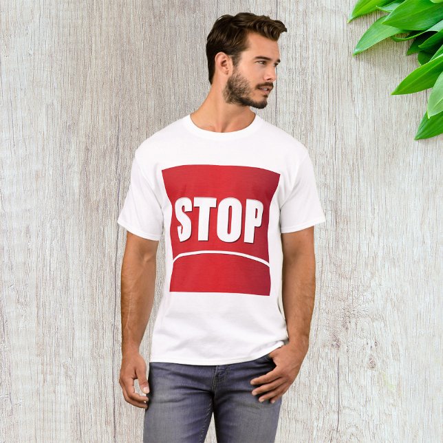 Bold Red Stop Sign T Shirt (Skapare uppladdad)