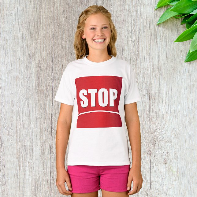 Bold Red Stop Sign T Shirt (Skapare uppladdad)