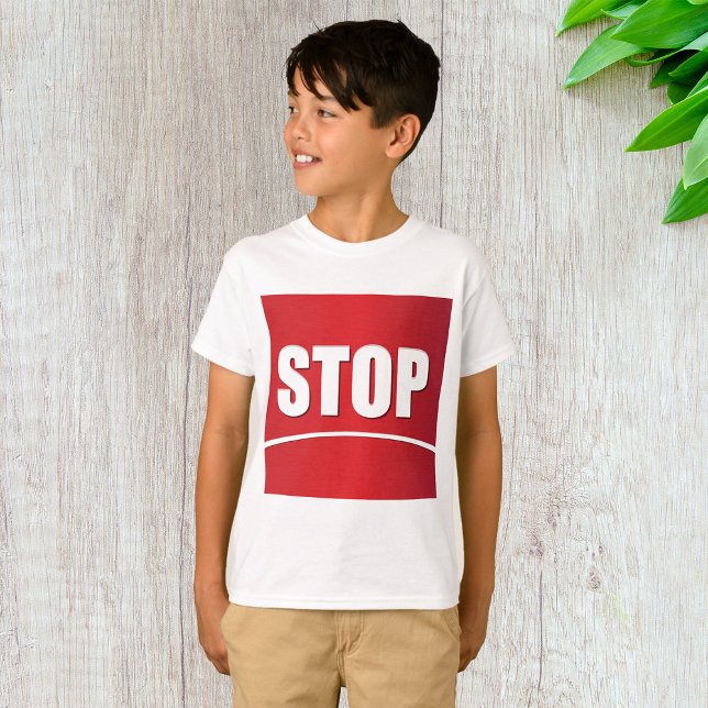 Bold Red Stop Sign T Shirt (Skapare uppladdad)
