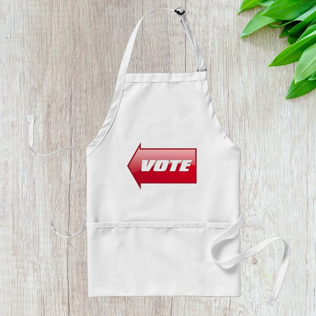 Bold Red Vote Arrow Sign Valection Kampanj Votion Förkläde (Skapare uppladdad)