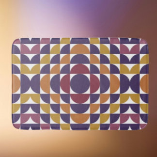 Bold Retro Circles Bath Mat | Modern i mitten av å Badrumsmatta
