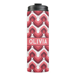 Bold Retro Modern Motif in Pinks