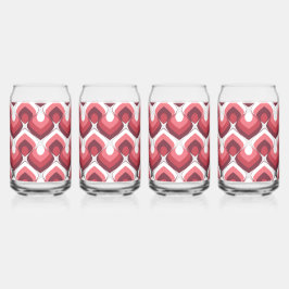 Bold Retro Modern Motif in Pinks