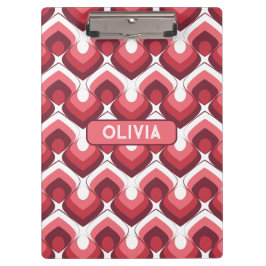 Bold Retro Modern Motif in Pinks