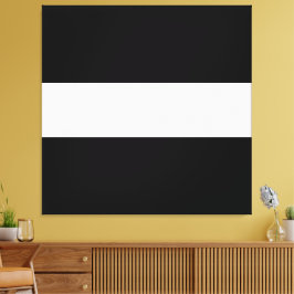 Bold Roligt Sporty Wide Black White Summer Rand Canvastryck