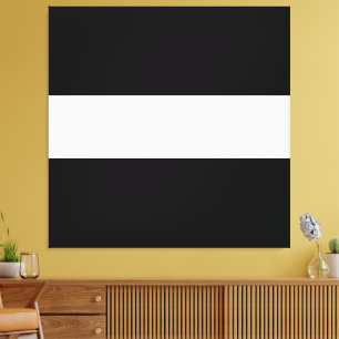 Bold Roligt Sporty Wide Black White Summer Rand Canvastryck