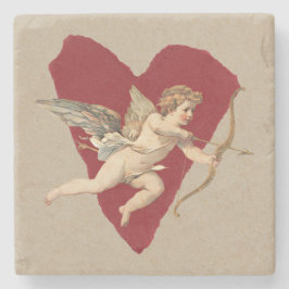 Bold Romance Classics Red Heart Angel Bow & Arrow Stenunderlägg
