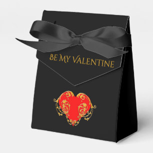 Bold Romantic Valentine Red Goth Heart Presentaskar
