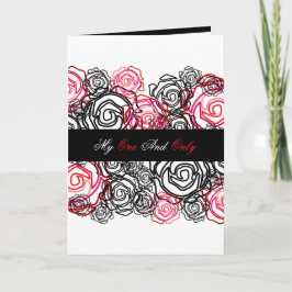 'Bold Rose-My One and Only' 5x7 vykort