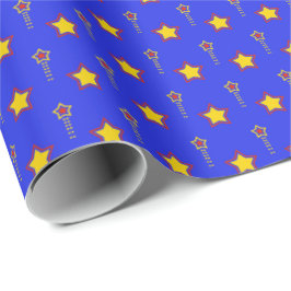 Bold Shooting Star Firande Gift Wrap Presentpapper