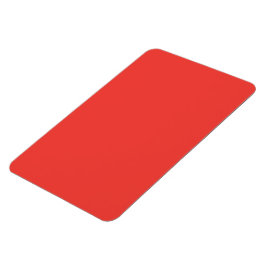 Bold Solid Red Background Magnet