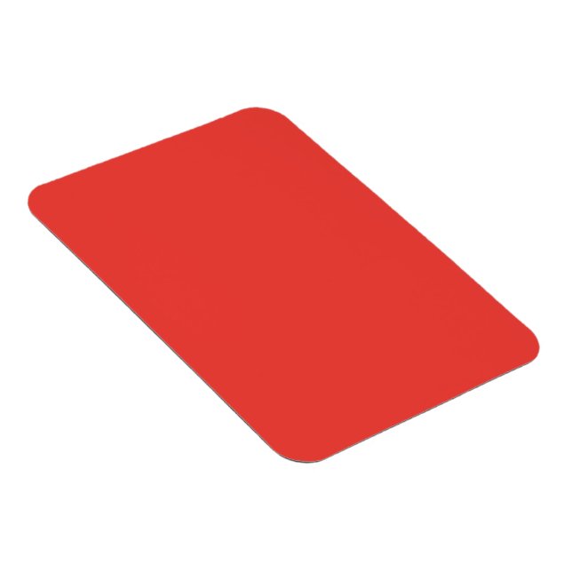Bold Solid Red Background  Magnet (Högersidan)