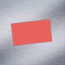 Bold Solid Red Background Magnetiska Visitkort