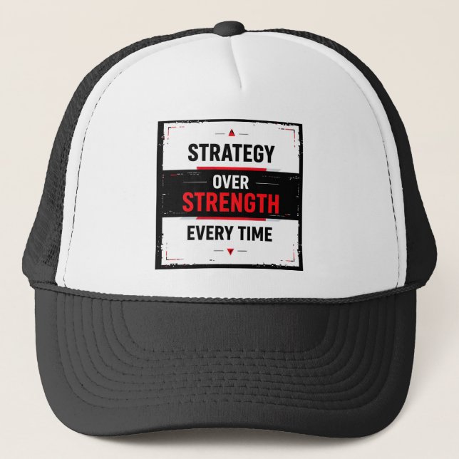 Bold "Strategy Over Strength Every Time" Graphic w Keps (Framsida)