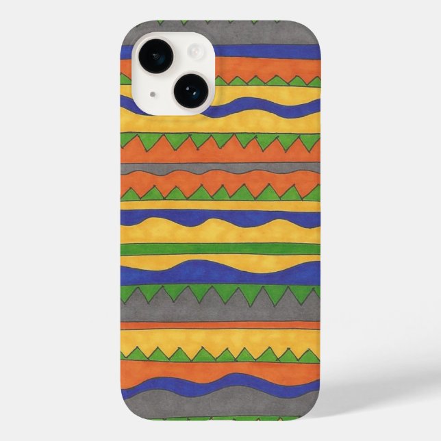 Bold Stripe Mönster iphone case (Baksida)