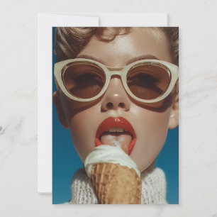 Bold Summer Ice Cream Stil Inbjudningar