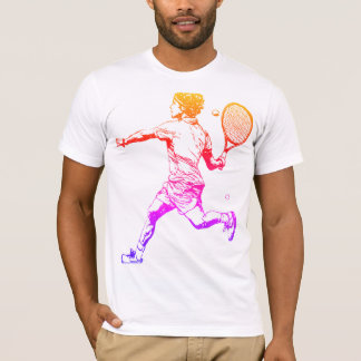 Bold tennis-spelare t shirt