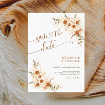 Bold Terracotta Boho Bohemian QR Code Bröllop