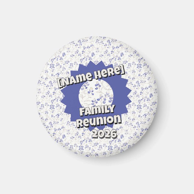 Bold Texas Bluebonnets, Family Reunion,  Magnet (Framsidan)