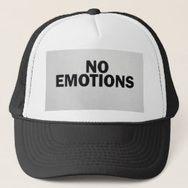 bold text "NO EMOTIONS" Keps