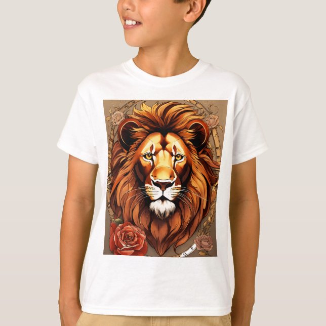 "Bold & Timless: American Traditional Tatto Desi T Shirt (Framsida)