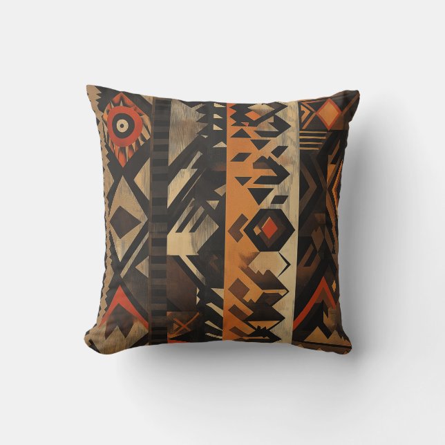Bold Tribal Geometric Dekorativ kudde (Framsida)
