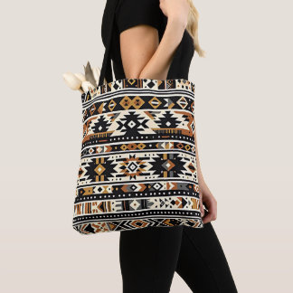 Bold Tribal Geometric Tote Bag Tygkasse