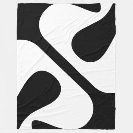 Bold twickling Modern Black and White Fleecefilt