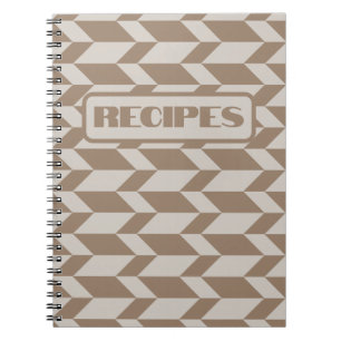 Bold Two Tone Arrow Chevron Rand Neutralt Anteckningsbok