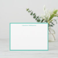 Bold Typography Personlig Namn Seafoam Gräns