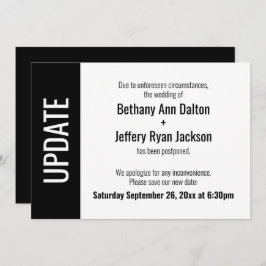 Bold Update uppskjuten avisering från Bröllop Inbjudningar