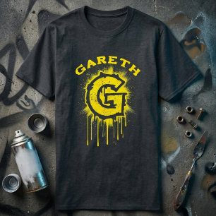 Bold & Urban - Graffiti G Monogram Initial T Shirt