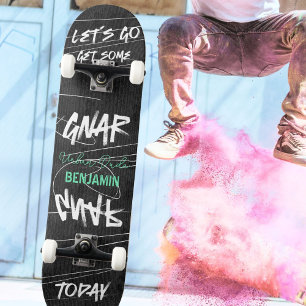 Bold Urban Let's Gnar Gnar Graffity Mini Skateboard Bräda 18,5 Cm