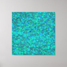 Bold veridian grönt aqua färg canvastryck