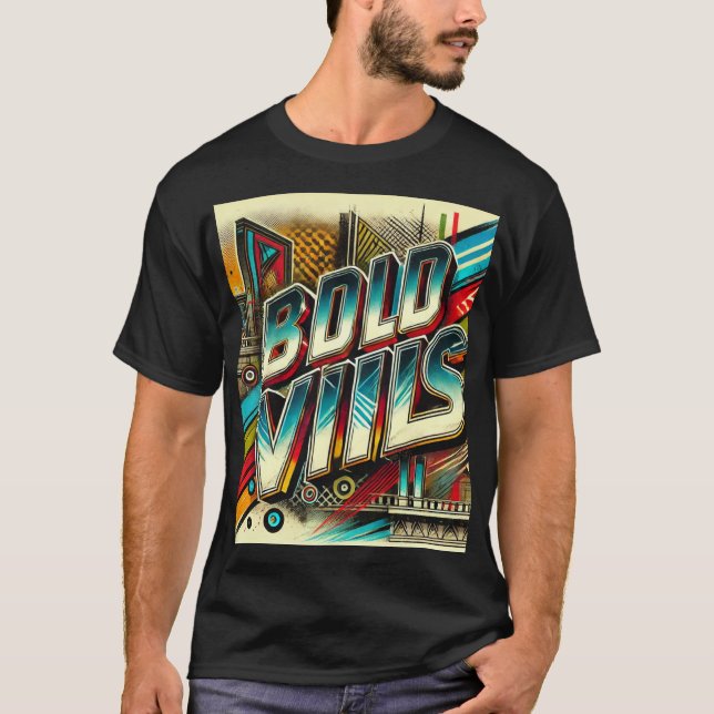 Bold Vibes Urban Graffiti T-shirt (Framsida)