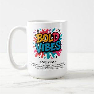 Bold Vibes - Vibrant Graffiti Stil T-Shirt Kaffemugg