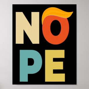 Bold Vintage Stil-lustig antitrumpump Poster