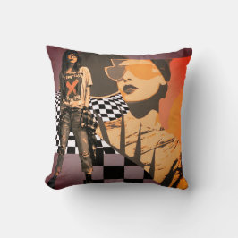 Bold Voices, Soft Spaces" Throw Pillow Kudde