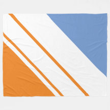 Bold White Rand Orange Light Blue Background