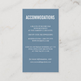 Bold Wildblomma bröllop ACCOMMODATION Tilläggskort