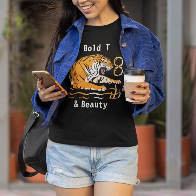 Bold Wildlife Beauty Women Tiger T-Shirt (Skapare uppladdad)