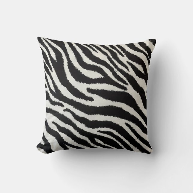 Bold Zebra Stripes Pillow Kudde (Framsida)