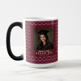 Bold Zigzag Pattern Son Graduation Gift Magisk Mugg