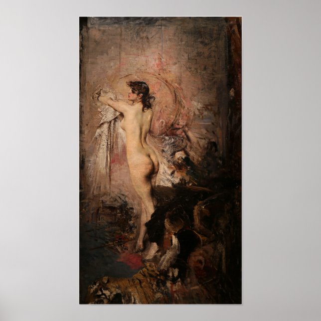 Boldini - Efter badet 1888 Poster (Framsidan)