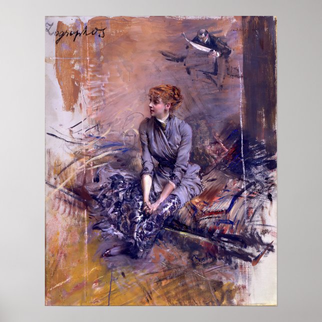 Boldini - Gabrielle Rejane Poster (Framsidan)