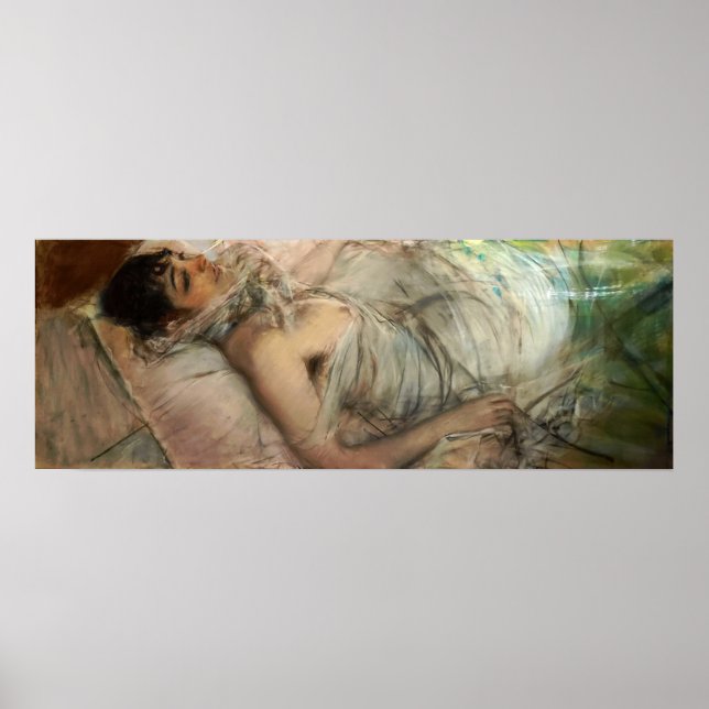 Boldini - Grevinnan De Rasty Ligger ner Poster (Framsidan)
