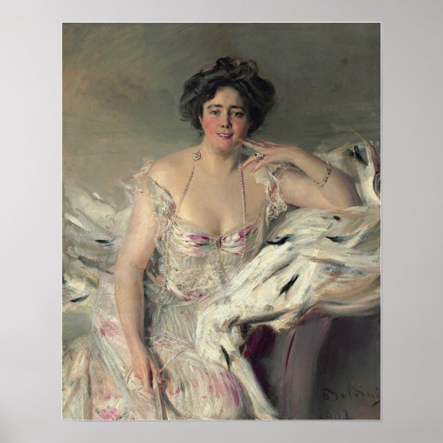 Boldini - Lady Nanne Schrader Poster (Framsidan)