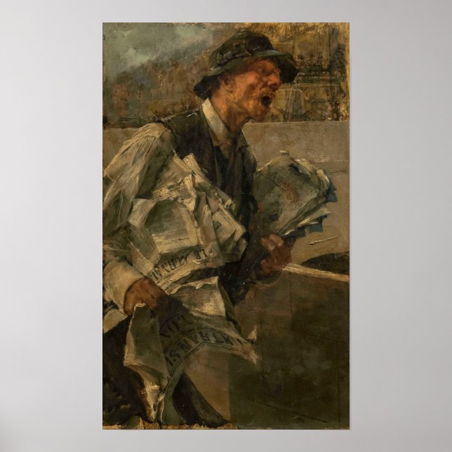 Boldini - Newspaperman i Paris 1878 Poster (Framsidan)